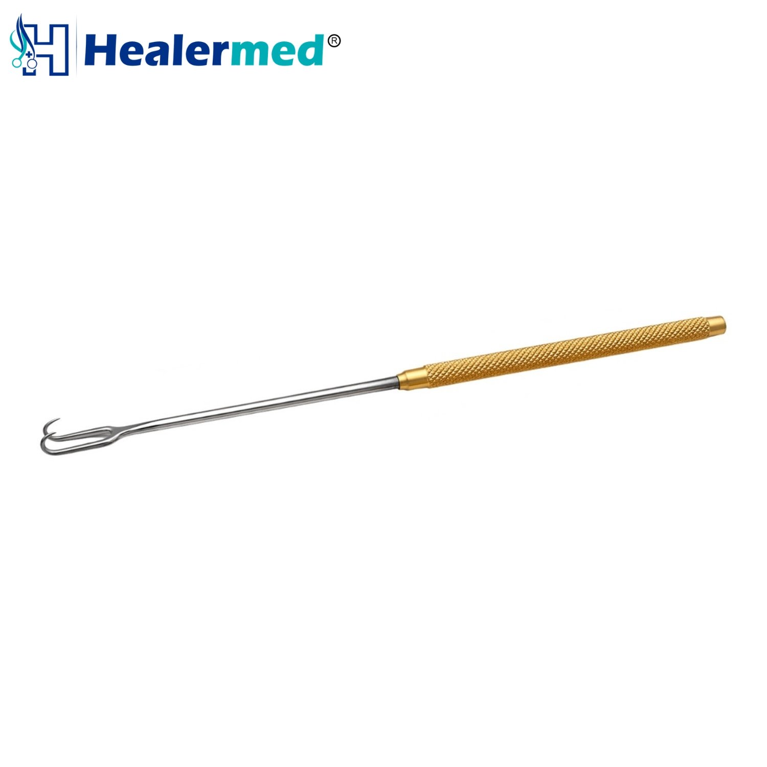 Joseph skin hook double prong 5mm 17cm German stainless steel