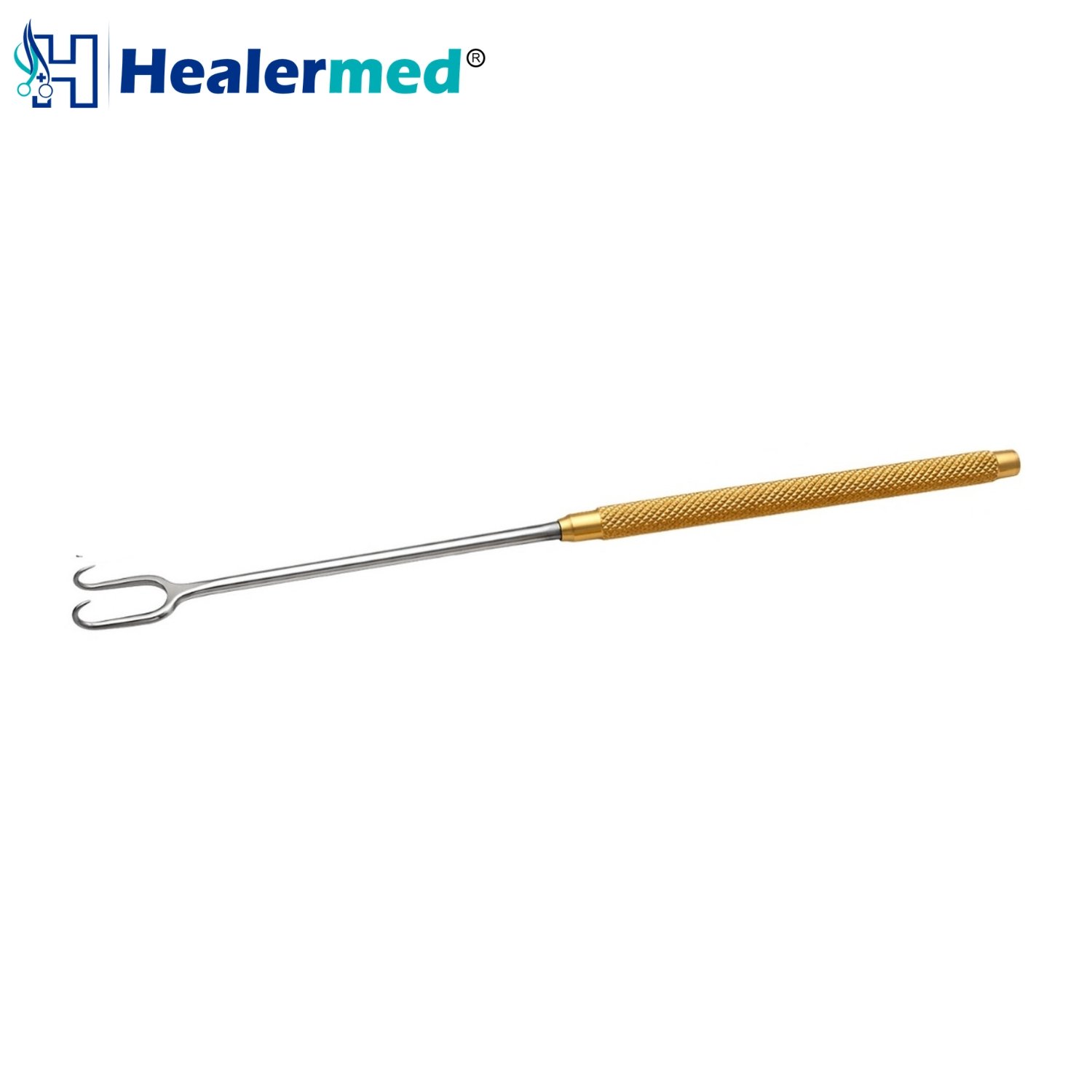 Joseph skin hook double prong 7mm 17cm German stainless steel