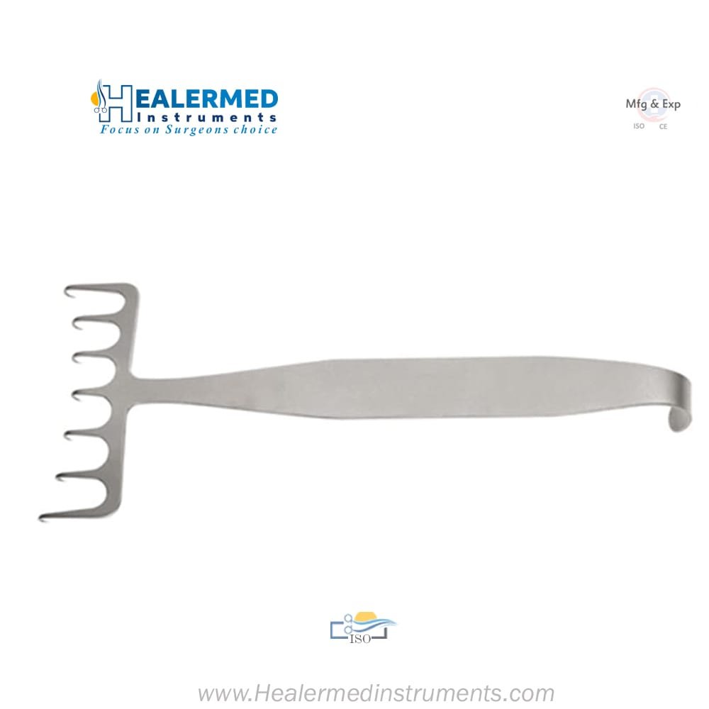 7 Prongs Coronal Brow Lift Skin Retractor 7 Prongs Coronal Brow Lift Skin Retractor