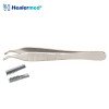Adson Brown Tissue Forceps 9 x 9 Teeth Curved