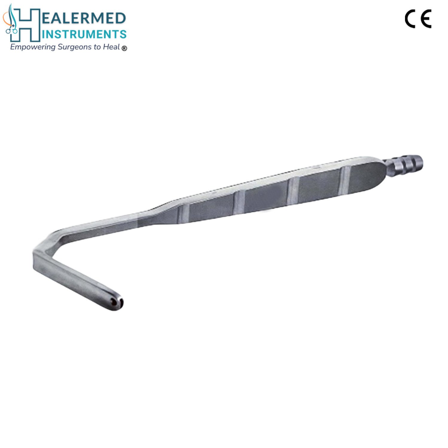 Nasal Suction Retractor with open mouth and hole