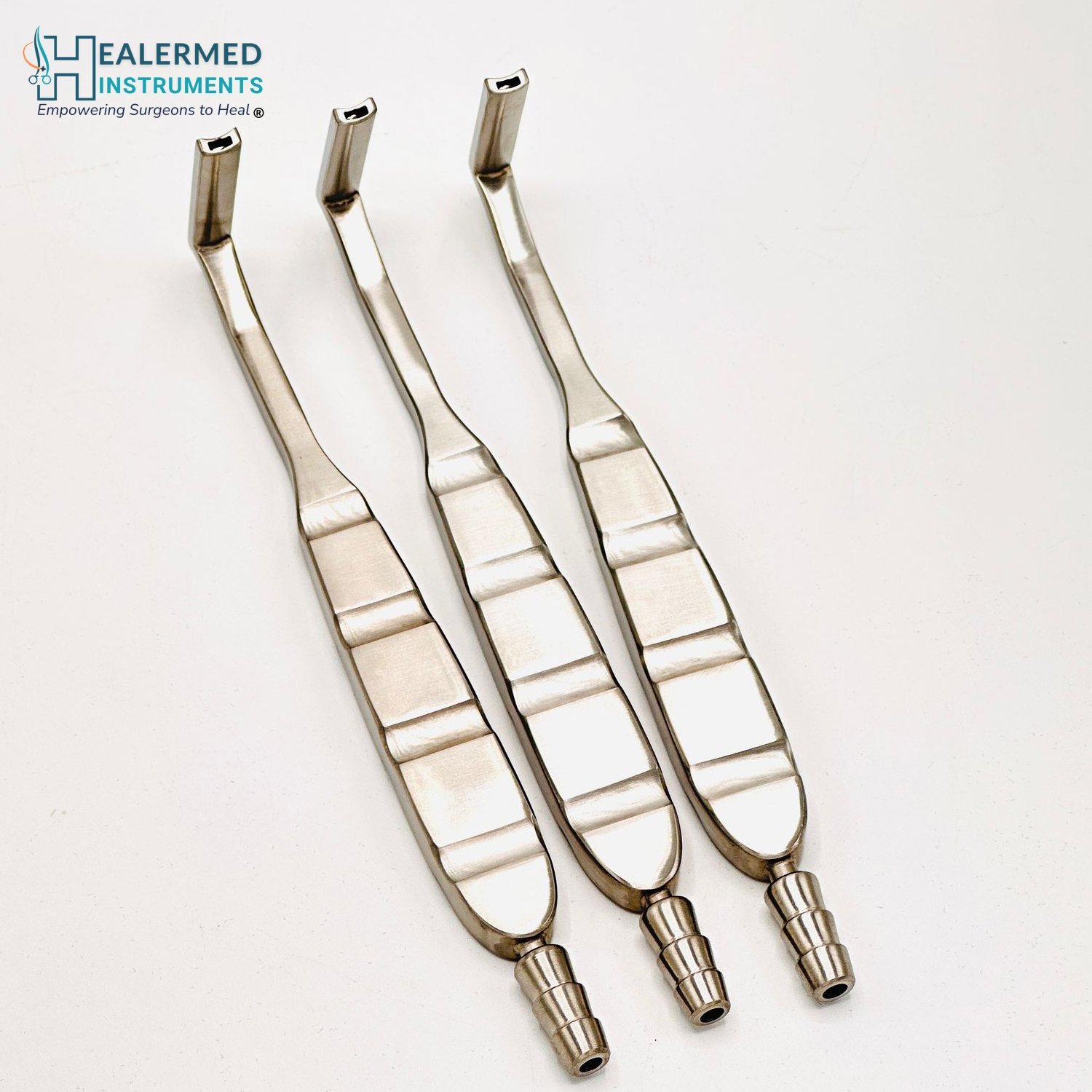 Nasal Suction Retractor with open mouth and hole