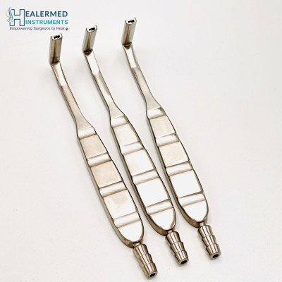 Nasal Suction Retractor with open mouth and hole